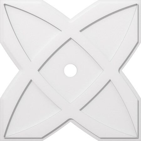 Ekena Millwork Titus Architectural Grade PVC Contemporary Ceiling Medallion, 32"OD x 3"ID x 11"C x 1"P CMP32TS-03000